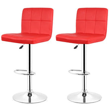 Load image into Gallery viewer, JEOBEST 2pcs Leather Kitchen Breakfast Bar Stool Swivel Bar Chair Black Colors Free Shipping in France HWC