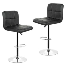 Load image into Gallery viewer, JEOBEST 2pcs Leather Kitchen Breakfast Bar Stool Swivel Bar Chair Black Colors Free Shipping in France HWC
